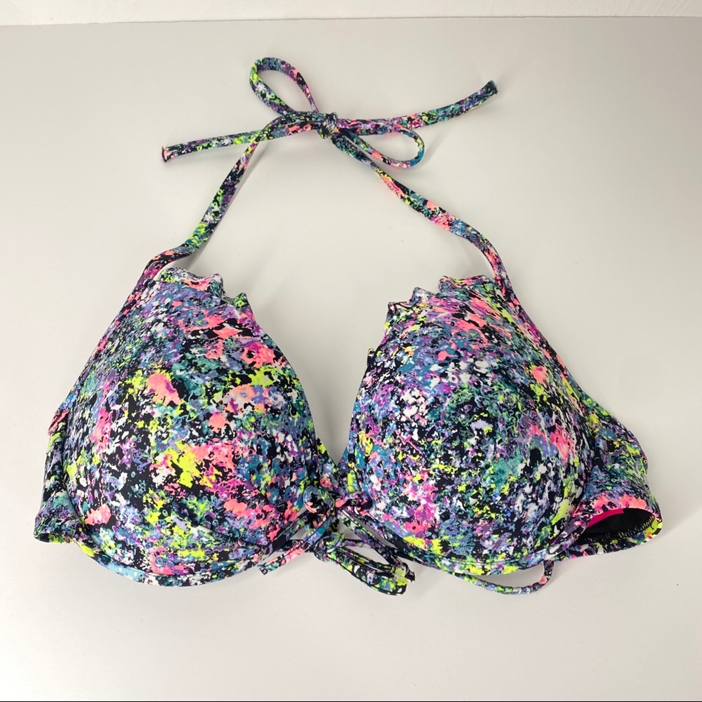 Victoria Secret Paint Splatter Push Up Bikini 34DD